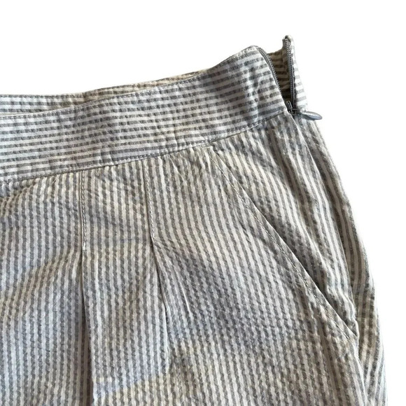 Toad&Co Seersucka Shorts Breton 100% Organic Cotton size 10 - Picture 3 of 6